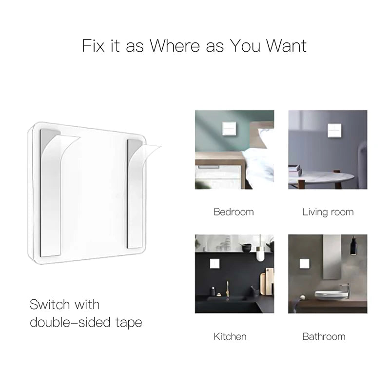 Tuya Smart Wireless Zigbee Wall Light Switch - Smarsty