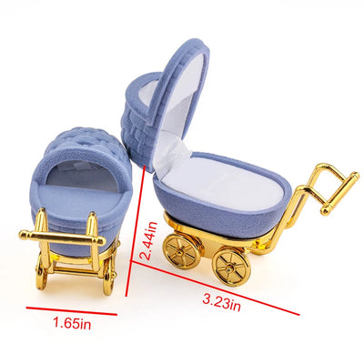 Lovely Velvet Jewelry Box for Rings and Earrings Display - Smarsty