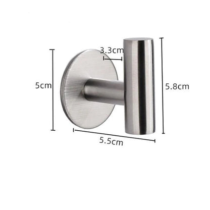 Stainless Steel Bathroom Hardware Set with Towel Rack - Smarsty