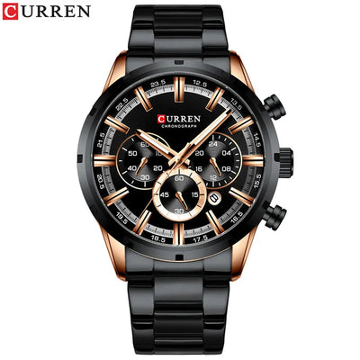 Curren Men's Waterproof Business Watch with Blue Dial - Smarsty