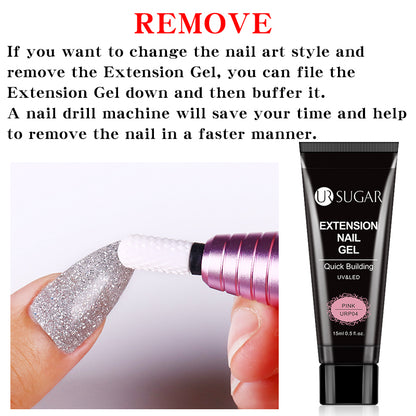 Nude Glitter Gel Nail Polish Kit for Long-Lasting Manicure - Smarsty
