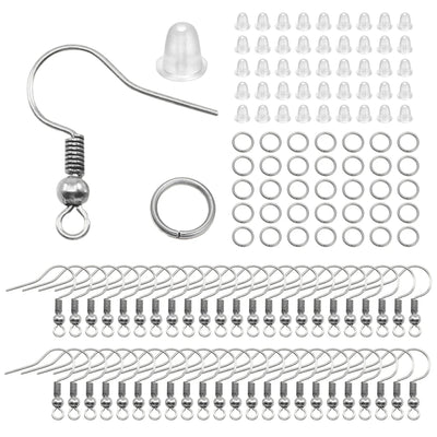 300Pc Hypoallergenic Earring Hooks Mix Color DIY Kit - Smarsty