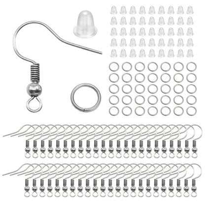 300Pc Hypoallergenic Earring Hooks Mix Color DIY Kit - Smarsty