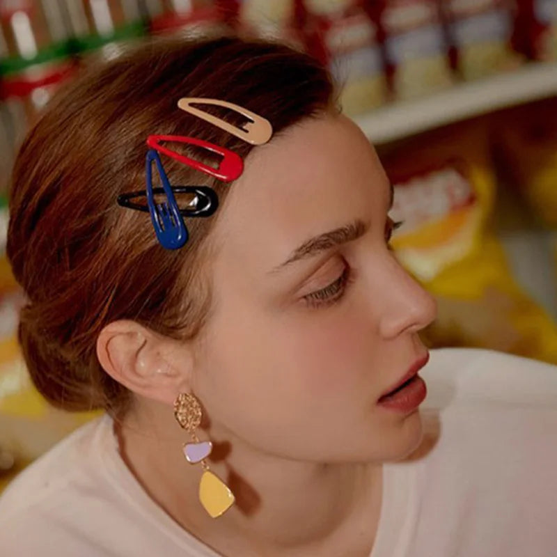 Colorful Waterdrop Shape Hairpins for Girls - Smarsty