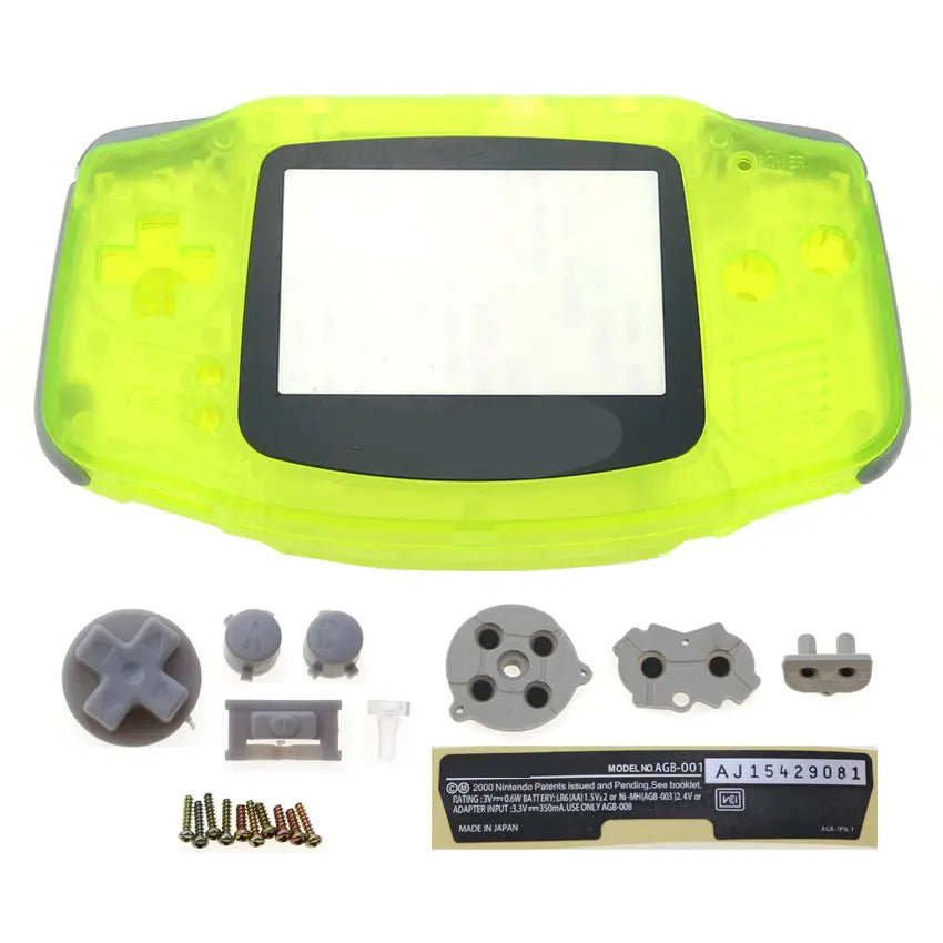 GBA Console Plastic Shell Case With Button Kit - Smarsty