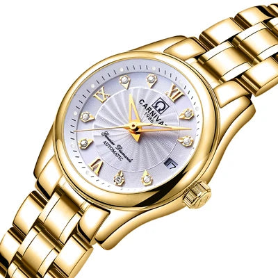 Carnival Luxury Women's Mechanical Watch with Sapphire Crystal - Smarsty