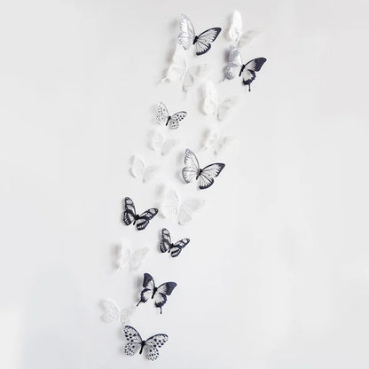 18 Piece 3D Crystal Butterfly Wall Stickers for Kids Room - Smarsty