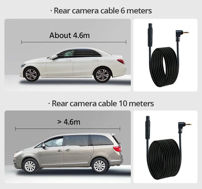 Dual Lens Dashcam With 4.3 Inch Rearview Mirror FHD 1080P - Smarsty