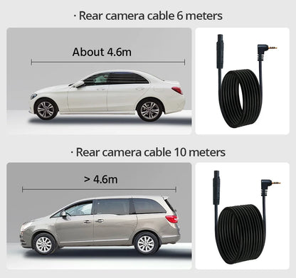 Dual Lens Dashcam With 4.3 Inch Rearview Mirror FHD 1080P - Smarsty