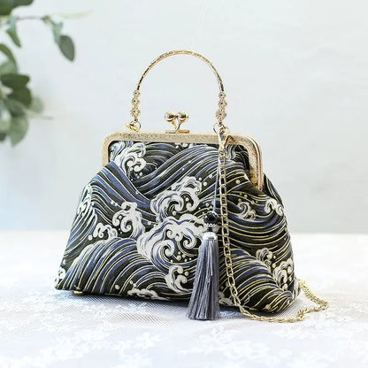 Vintage Fringe Shoulder Bag With Chain Crossbody Small - Smarsty