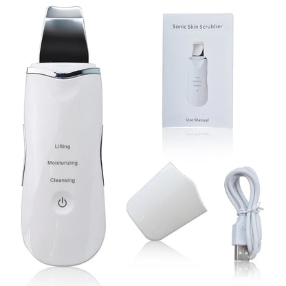 Ultrasonic Skin Scrubber for Deep Cleansing and Rejuvenation - Smarsty