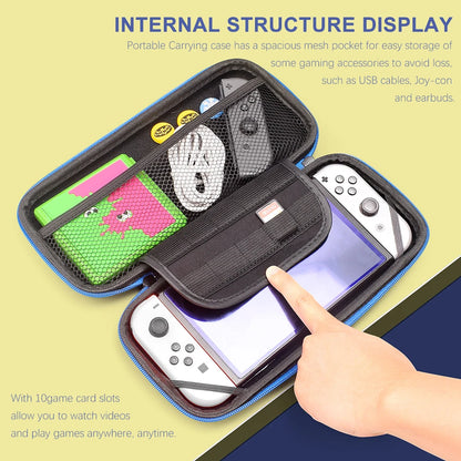 Nintendo Switch Oled Hard Shell Travel Case Bundle - Smarsty