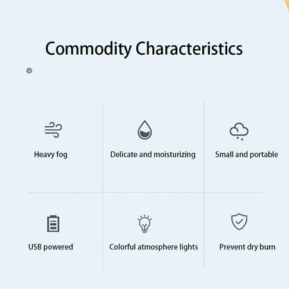 USB Ultrasonic Air Humidifier With LED Light - Smarsty