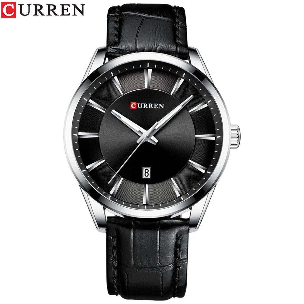 CURREN Luxury Quartz Watch for Men with Leather Strap - Smarsty