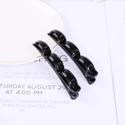 Double Layer Braided Headband With Pearl Accent Comfortable - Smarsty