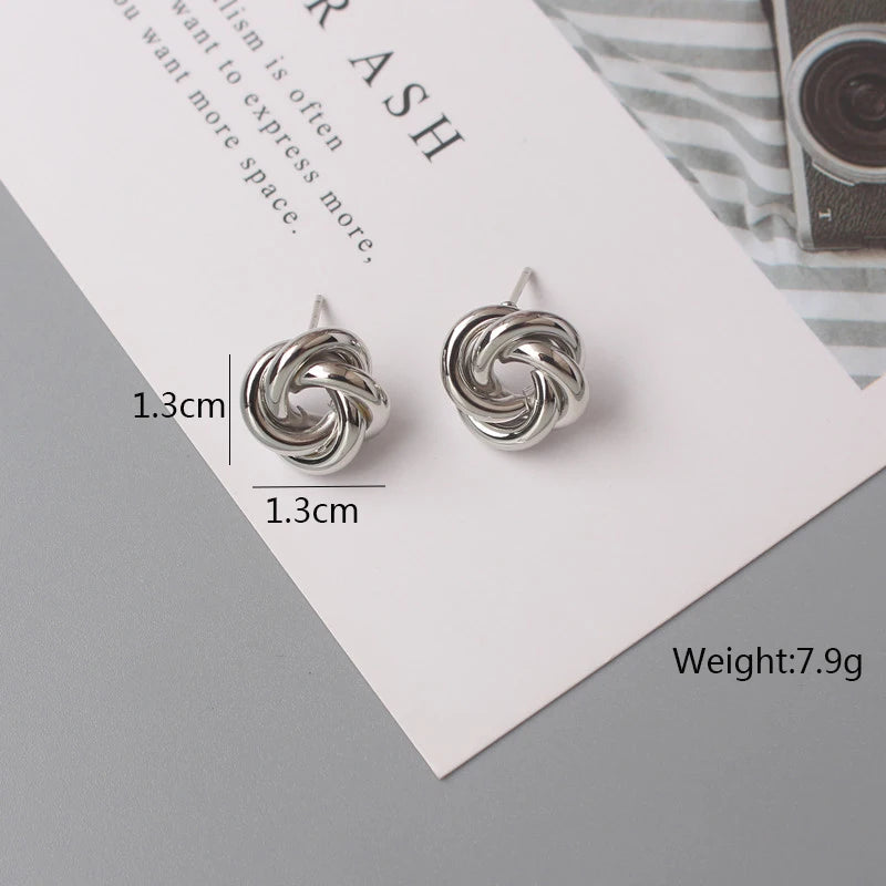 Gold Metal Drop Earrings with Irregular Heart Design for Women - Smarsty