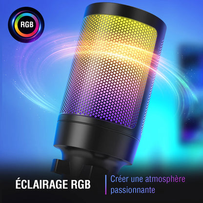 FIFINE USB Condenser Gaming Microphone with Pop Filter - Smarsty