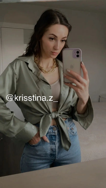 Autumn Fashion Button Up Shirt Spring Vintage Blouse Women White Lady Long Sleeves Female Loose Streetwear Shirts Design Tops - Smarsty