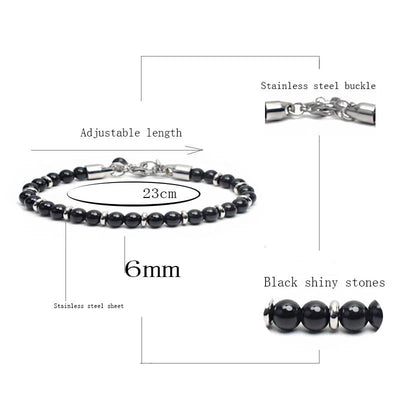 Colorful 6mm Tiger Eye Beads Bracelet for Men and Women - Smarsty