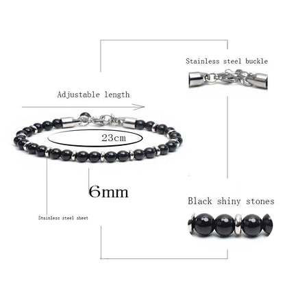 Colorful 6mm Tiger Eye Beads Bracelet for Men and Women - Smarsty