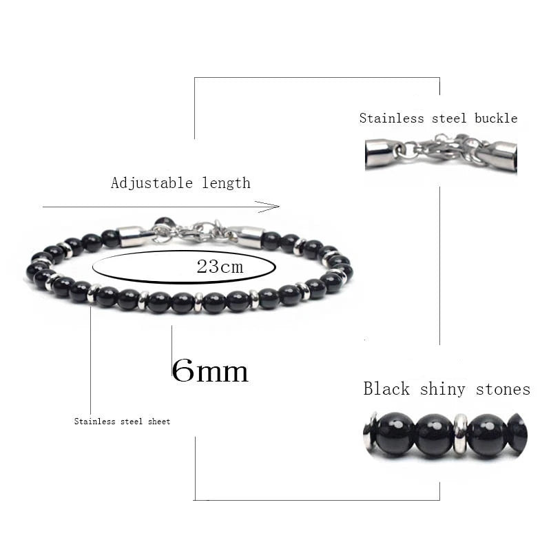 Colorful 6mm Tiger Eye Beads Bracelet for Men and Women - Smarsty