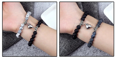 Natural Stone Couple Bracelets Set for Friendship - Smarsty