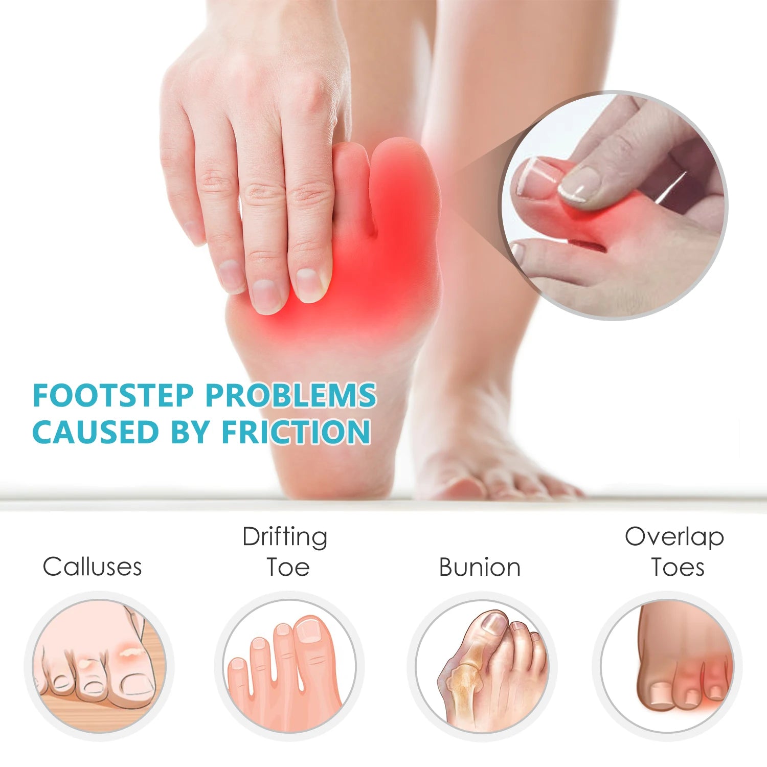 Silicone Toe Separators for Bunion Relief and Foot Care - Smarsty