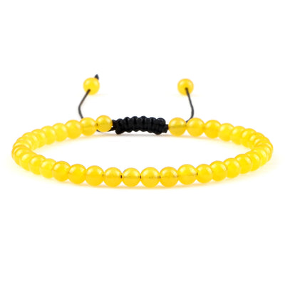 Adjustable Lava Stone Beaded Bracelet for Chakra Healing - Smarsty