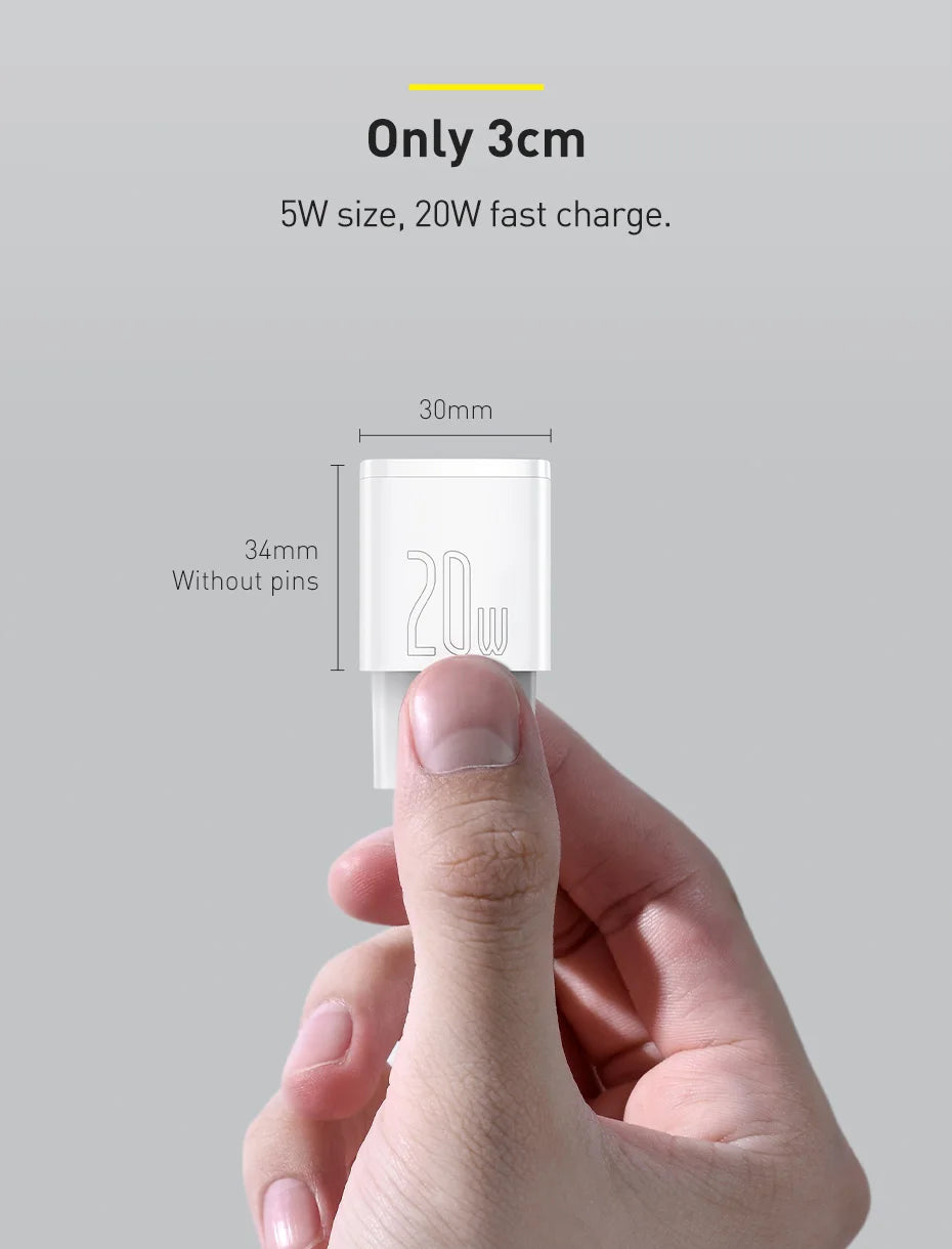 20W USB Type C Charger PD Fast Charge Portable Compact - Smarsty