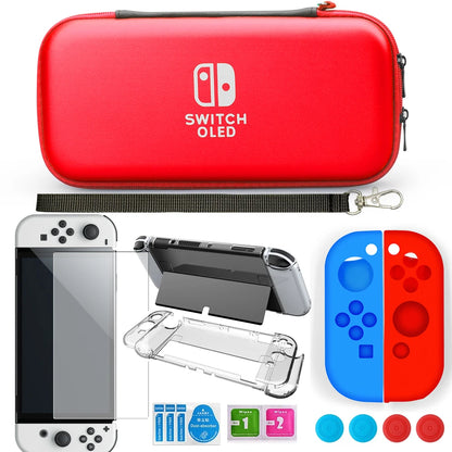 Nintendo Switch Oled Hard Shell Travel Case Bundle - Smarsty