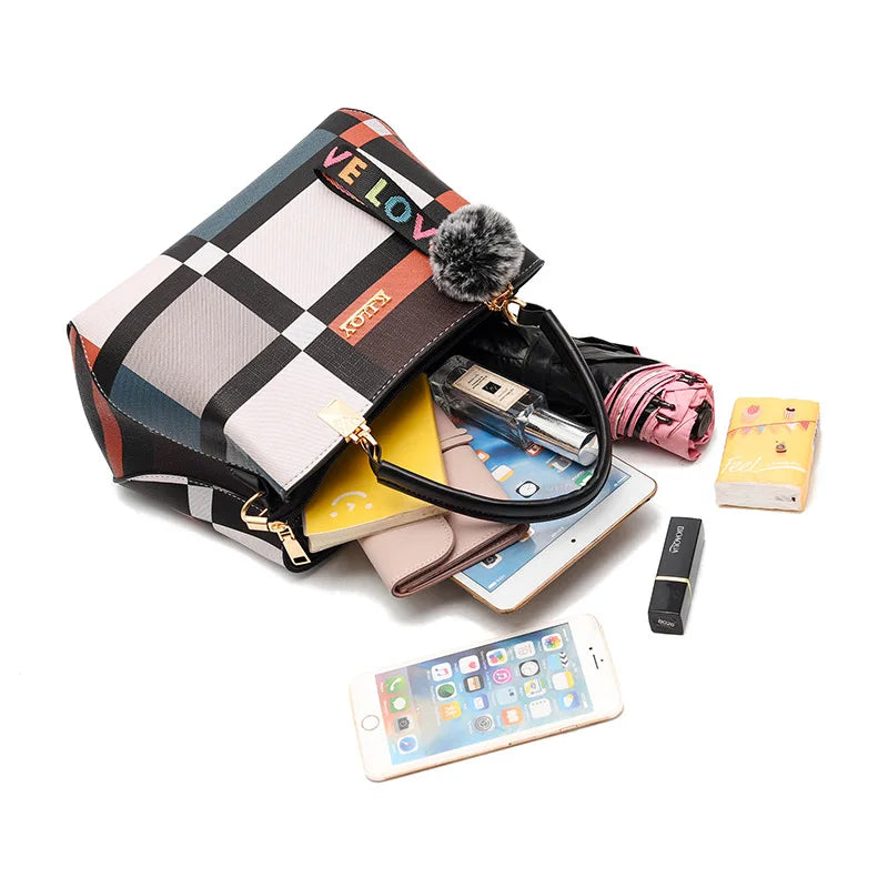 PU Leather Crossbody Handbag For Women With Zipper - Smarsty
