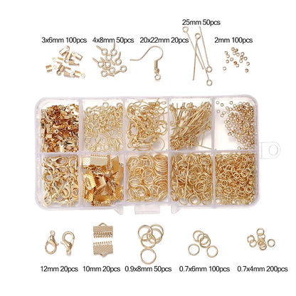 Alloy Jewelry Findings Set with Clasps and Hooks - Smarsty