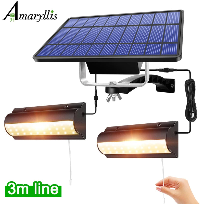 Upgraded Solar Pendant Lights with Auto On Off Feature - Smarsty