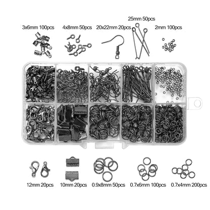 Alloy Jewelry Findings Set with Clasps and Hooks - Smarsty
