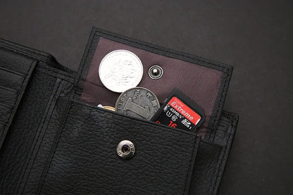 Classic Short Genuine Leather Men Wallets Fashion Coin Pocket Card Holder Men Purse Simple Quality Male Wallets - Smarsty