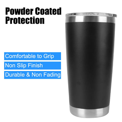 Insulated Stainless Steel Thermal Mug With Lid - Smarsty