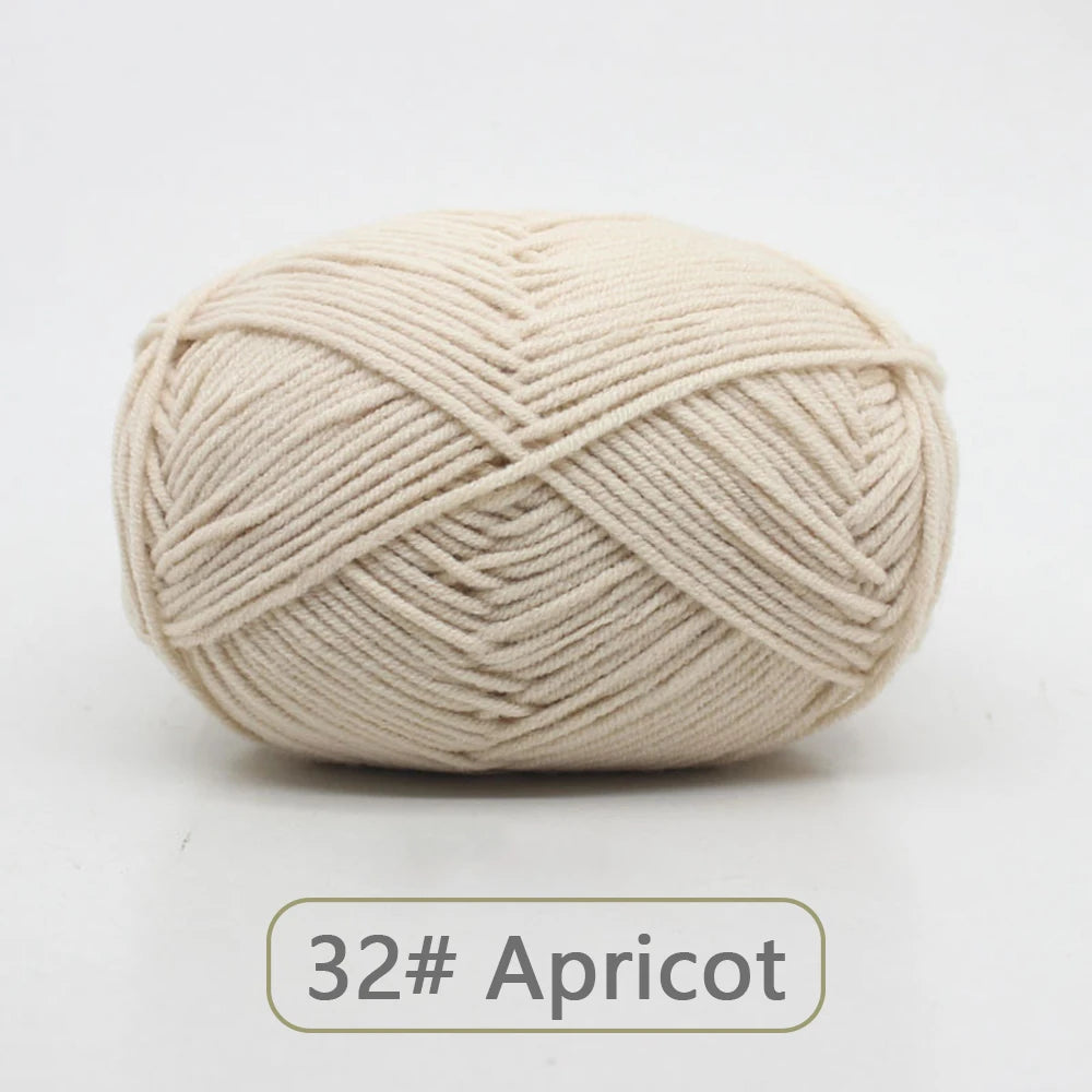 Soft Wool Milk Cotton Yarn for Knitting and Crochet - Smarsty