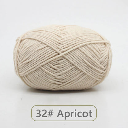 Soft Wool Milk Cotton Yarn for Knitting and Crochet - Smarsty