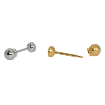Sterile Surgical Steel Ear Stud Disposable Safe Ball - Smarsty