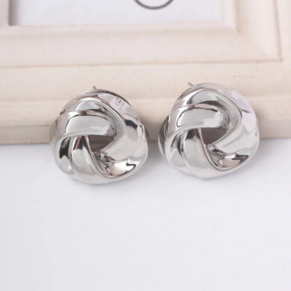 Gold Metal Drop Earrings with Irregular Heart Design for Women - Smarsty