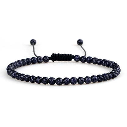 Adjustable Lava Stone Beaded Bracelet for Chakra Healing - Smarsty