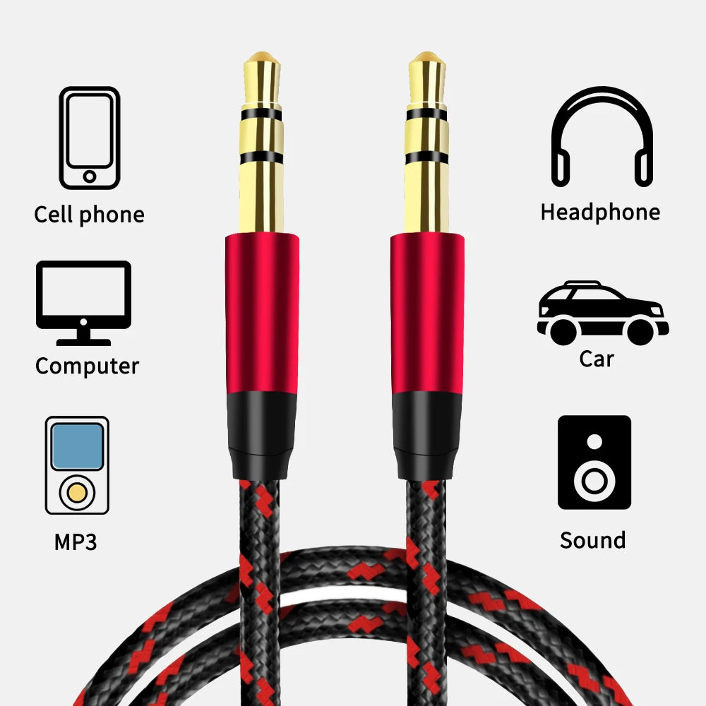 3.5mm Audio Jack Extension Cable For Enhanced Sound Quality - Smarsty