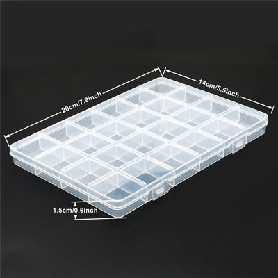 Plastic Jewelry Organizer Storage Box With Dividers - Smarsty