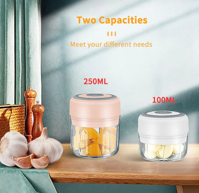 HiPiCok Meat Grinder Electric Garlic Crusher Food Chopper Mini Garlic Press Vegetable Chopper Masher Machine USB Kitchen Gadgets by Smarsty