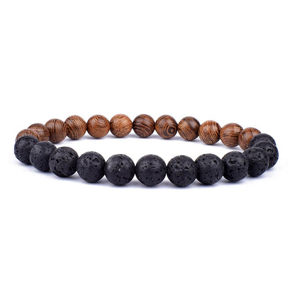 Volcanic Stone Bracelet for Men with Mood Tracking Feature - Smarsty