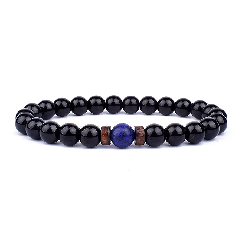 Volcanic Stone Bracelet for Men with Mood Tracking Feature - Smarsty