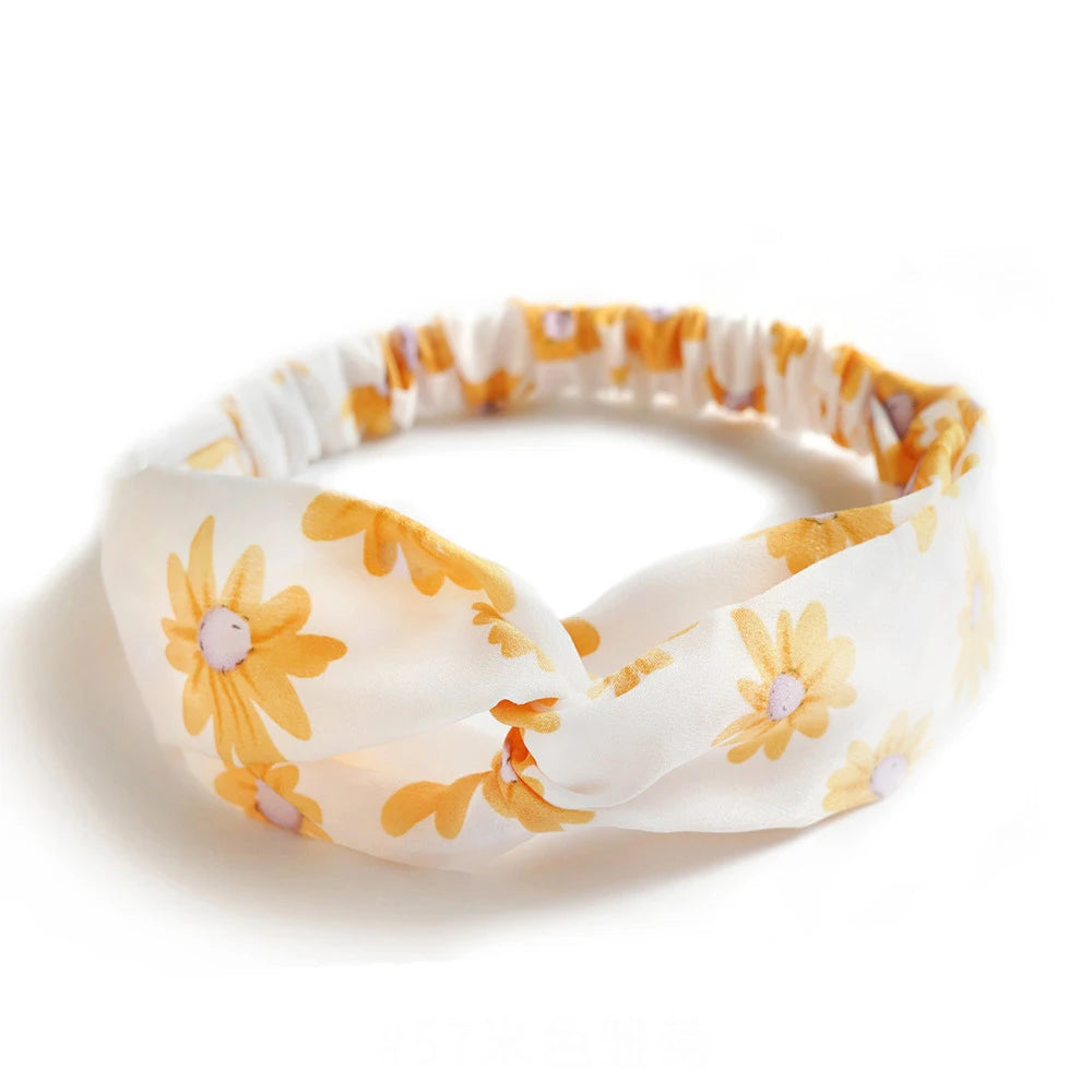 Bohemian Print Cashmere Headbands For Women Vintage Comfort - Smarsty