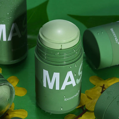 Face Clean Mask Green Tea Cleansing Stick Mask Shrink pores Deep Blackhead Remover facial Cleansing Moisturizing Mask 40g - Smarsty