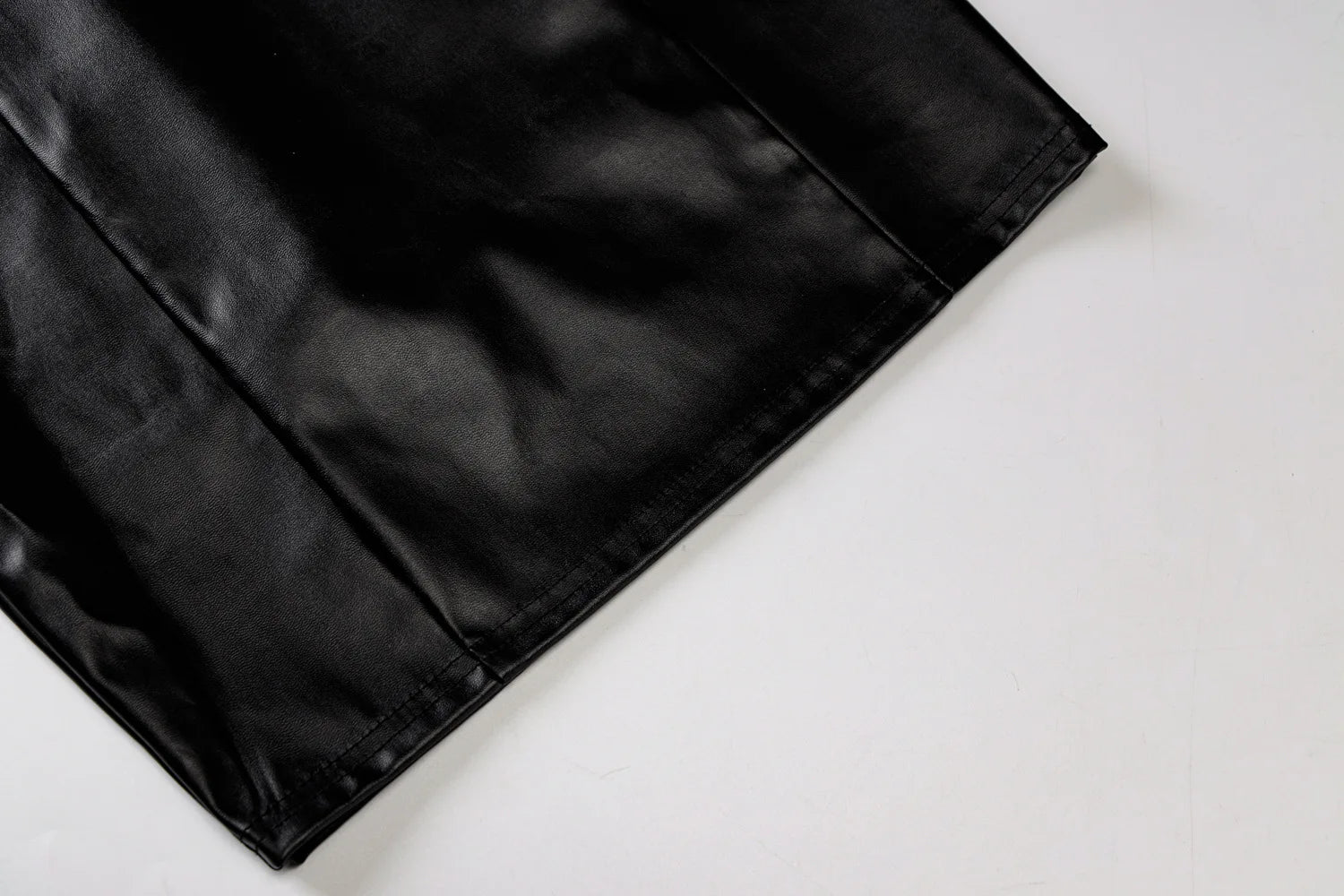 Women Summer Sexy Party Strapless Bodycon Pu Leather Slim Package Hip Black Mini Dress Sundress Female Clothing - Smarsty