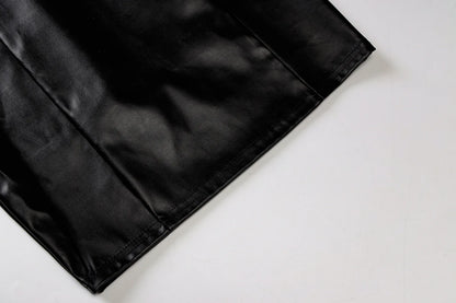 Women Summer Sexy Party Strapless Bodycon Pu Leather Slim Package Hip Black Mini Dress Sundress Female Clothing - Smarsty